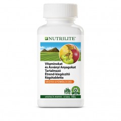 Amway Vitaminokat és ásványi anyagokat tartalmazó gyümölcsízű étrend-kiegészítő rágótabletta NUTRILITE™ 120 tabletta